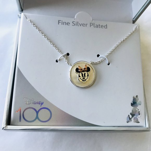 Disney  Minnie Mouse  Fine Silver Plated 100 Pendant - Picture 4 of 7